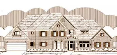 Traditional house plans 19-1370 - front exterior, 5,234 sq ft, 5 bed, 4 bath house plans | Monster House Plans