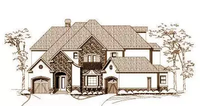 Tuscan house plans 19-1373 - front exterior, 6,999 sq ft, 4 bed, 4 bath house plans | Monster House Plans