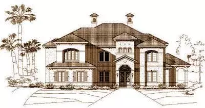 Mediterranean house plans 19-138 - front exterior, 5,542 sq ft, 5 bed, 4 bath house plans | Monster House Plans