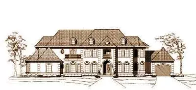 European house plans 19-1380 - front exterior, 8,224 sq ft, 5 bed, 5 bath house plans | Monster House Plans