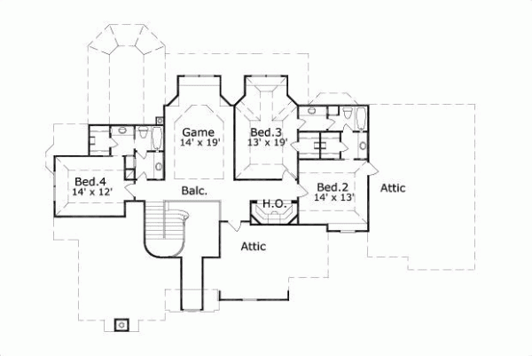 Upper/Second Floor Plan:19-1389