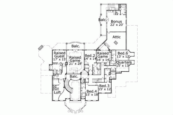 Upper/Second Floor Plan:19-1396