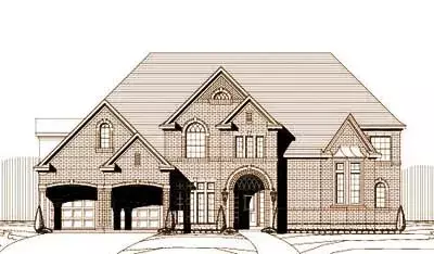 Traditional house plans 19-1398 - front exterior, 5,289 sq ft, 5 bed, 3 bath house plans | Monster House Plans