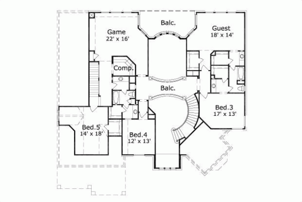 Upper/Second Floor Plan:19-1398