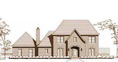 Traditional house plans 19-1406 - front exterior, 3,742 sq ft, 4 bed, 3 bath house plans | Monster House Plans