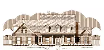 Traditional house plans 19-1409 - front exterior, 4,891 sq ft, 5 bed, 4 bath house plans | Monster House Plans