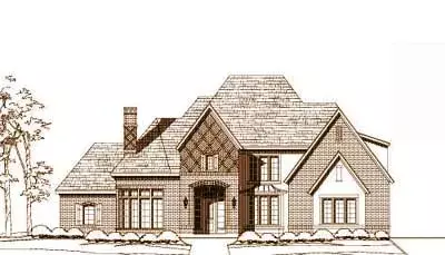 Tuscan house plans 19-1411 - front exterior, 4,635 sq ft, 4 bed, 3 bath house plans | Monster House Plans