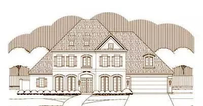 Traditional house plans 19-1416 - front exterior, 4,770 sq ft, 4 bed, 3 bath house plans | Monster House Plans