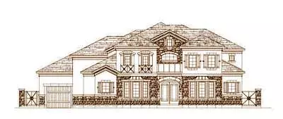 Tuscan house plans 19-1419 - front exterior, 5,156 sq ft, 5 bed, 4 bath house plans | Monster House Plans