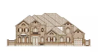 Traditional house plans 19-1439 - front exterior, 6,774 sq ft, 4 bed, 4 bath house plans | Monster House Plans