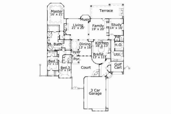 Main Floor Plan: 19-1445