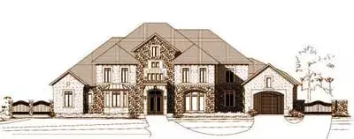 Tuscan house plans 19-145 - front exterior, 7,507 sq ft, 4 bed, 4 bath house plans | Monster House Plans