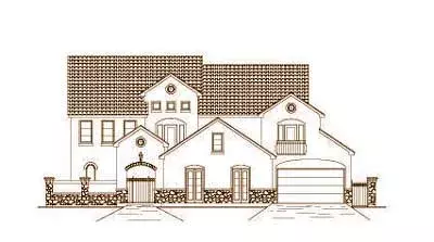 European house plans 19-1452 - front exterior, 5,079 sq ft, 5 bed, 4 bath house plans | Monster House Plans
