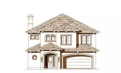 European house plans 19-1455 - front exterior, 2,864 sq ft, 3 bed, 2 bath house plans | Monster House Plans