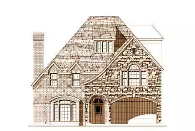 European house plans 19-1457 - front exterior, 3,989 sq ft, 3 bed, 3 bath house plans | Monster House Plans