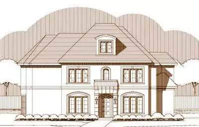 Mediterranean house plans 19-1459 - front exterior, 3,446 sq ft, 3 bed, 3 bath house plans | Monster House Plans