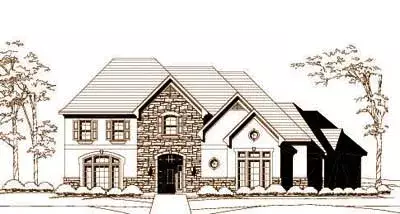 European house plans 19-1461 - front exterior, 5,363 sq ft, 4 bed, 3 bath house plans | Monster House Plans