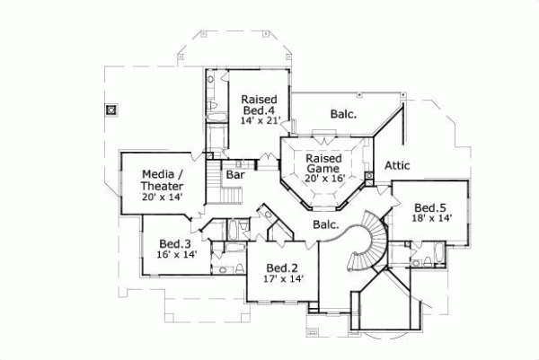 Upper/Second Floor Plan:19-1462
