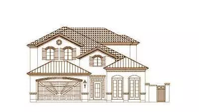 European house plans 19-1475 - front exterior, 3,234 sq ft, 4 bed, 3 bath house plans | Monster House Plans