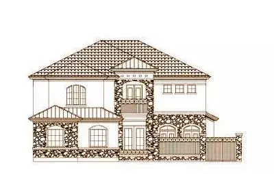 European house plans 19-1478 - front exterior, 3,444 sq ft, 3 bed, 3 bath house plans | Monster House Plans