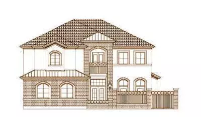 Traditional house plans 19-1480 - front exterior, 3,468 sq ft, 3 bed, 3 bath house plans | Monster House Plans