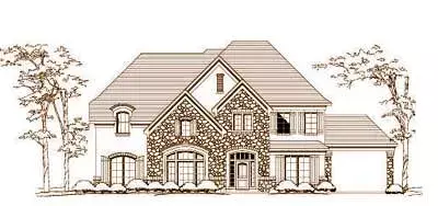 Traditional house plans 19-1488 - front exterior, 4,504 sq ft, 5 bed, 3 bath house plans | Monster House Plans