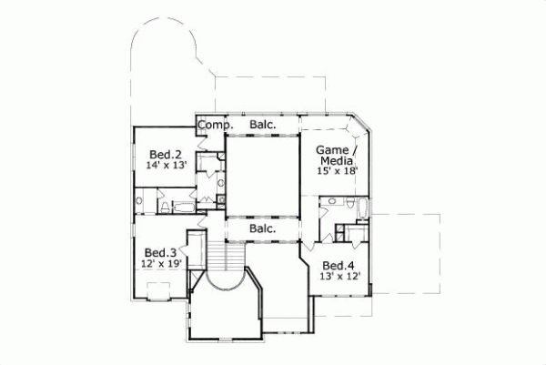 Upper/Second Floor Plan:19-1488