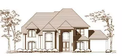 European house plans 19-1489 - front exterior, 4,504 sq ft, 5 bed, 3 bath house plans | Monster House Plans