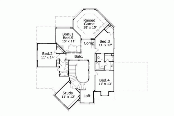 Upper/Second Floor Plan:19-1492