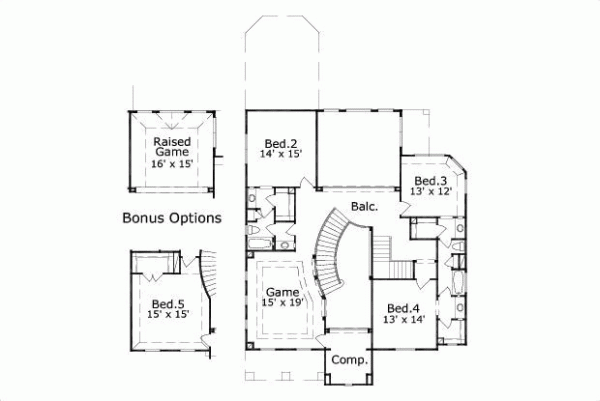 Upper/Second Floor Plan:19-1507