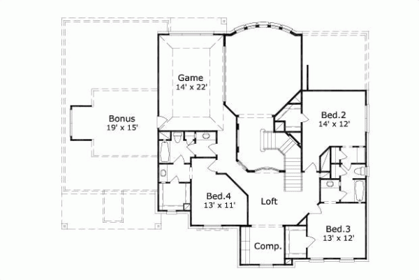 Upper/Second Floor Plan:19-1529