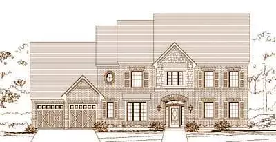 Traditional house plans 19-1531 - front exterior, 4,080 sq ft, 4 bed, 3 bath house plans | Monster House Plans