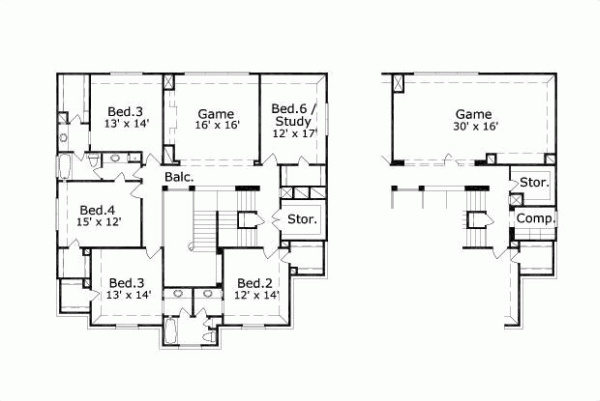 Upper/Second Floor Plan:19-1545