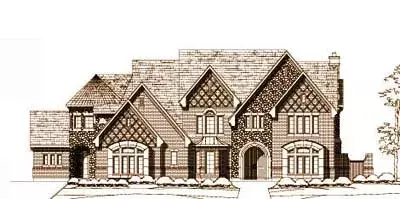 European house plans 19-1550 - front exterior, 8,469 sq ft, 5 bed, 6 bath house plans | Monster House Plans