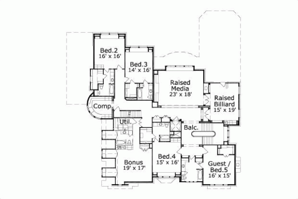 Upper/Second Floor Plan:19-1550