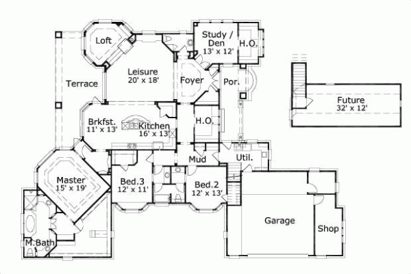 Main Floor Plan: 19-1554