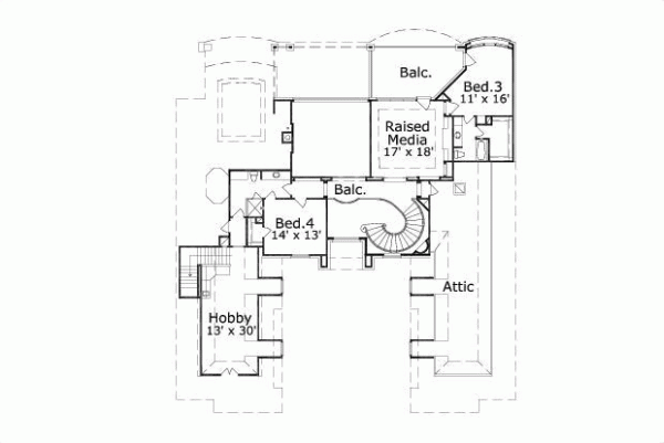 Upper/Second Floor Plan:19-1556