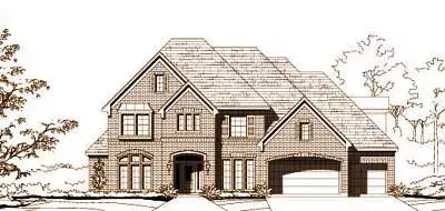 Traditional house plans 19-1570 - front exterior, 4,399 sq ft, 5 bed, 4 bath house plans | Monster House Plans