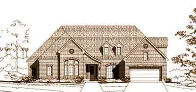 French Country house plans 19-1578 - front exterior, 3,801 sq ft, 4 bed, 3 bath house plans | Monster House Plans