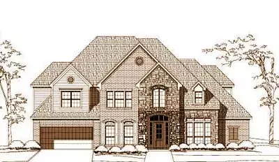Traditional house plans 19-1583 - front exterior, 4,933 sq ft, 5 bed, 3 bath house plans | Monster House Plans