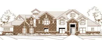 Traditional house plans 19-1586 - front exterior, 5,388 sq ft, 5 bed, 4 bath house plans | Monster House Plans