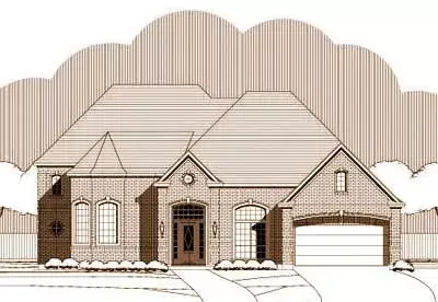 Traditional house plans 19-1588 - front exterior, 4,365 sq ft, 5 bed, 3 bath house plans | Monster House Plans
