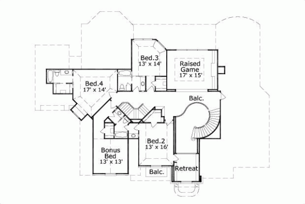 Upper/Second Floor Plan:19-1596