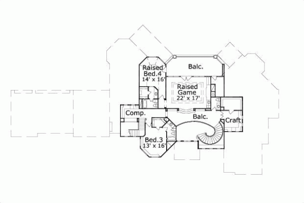 Upper/Second Floor Plan:19-1600