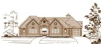 Traditional house plans 19-1612 - front exterior, 4,237 sq ft, 4 bed, 4 bath house plans | Monster House Plans