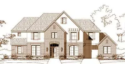 Traditional house plans 19-1617 - front exterior, 4,050 sq ft, 5 bed, 3 bath house plans | Monster House Plans