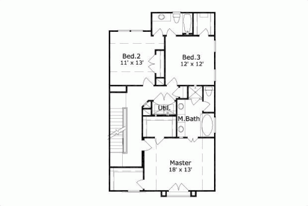 Upper/Second Floor Plan:19-1619