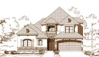 Tuscan house plans 19-1623 - front exterior, 3,548 sq ft, 3 bed, 3 bath house plans | Monster House Plans