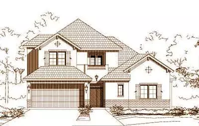 Tuscan house plans 19-1627 - front exterior, 3,548 sq ft, 3 bed, 3 bath house plans | Monster House Plans