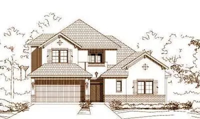 Tuscan house plans 19-1633 - front exterior, 3,549 sq ft, 3 bed, 3 bath house plans | Monster House Plans
